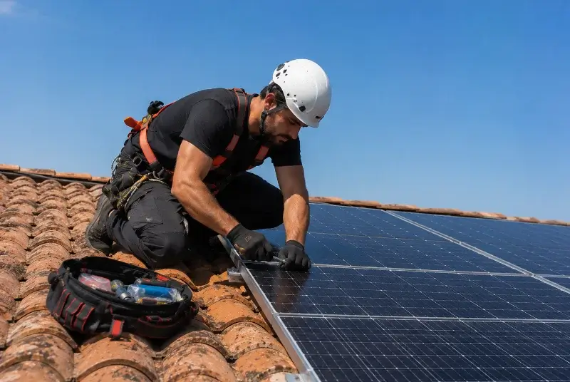 Maintenance et monitoring de panneaux solaires à Aguts