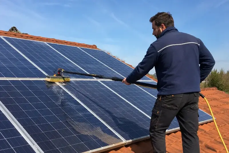 Nettoyage et entretien de panneaux solaires à Aguts
