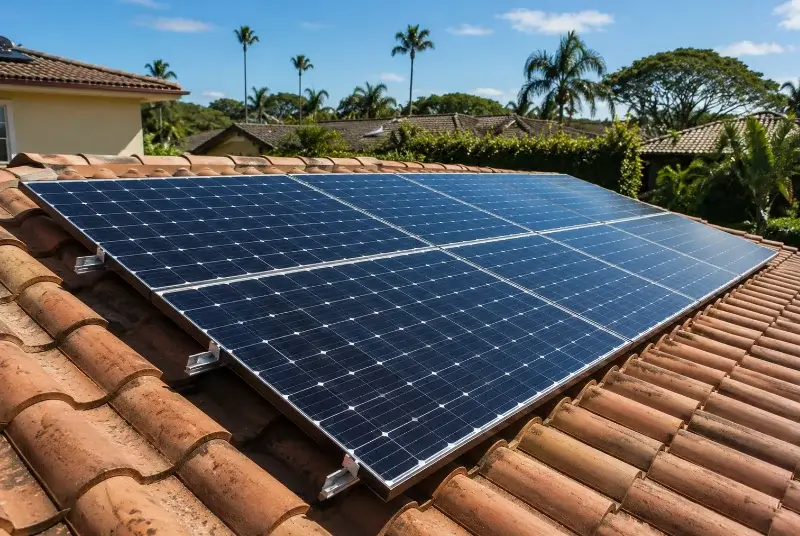 Installation de panneaux solaires à Aguts